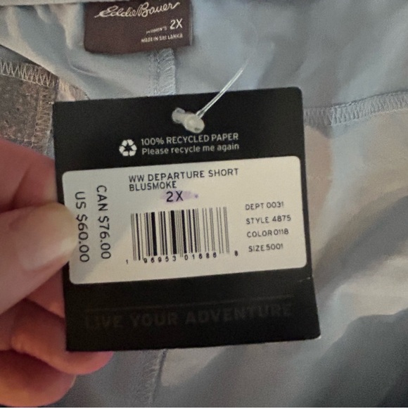 Eddie Bauer Departure Shorts - Light Blue - Picture 2 of 4